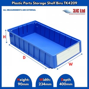 Plastic Parts Shelf Bins TK4209